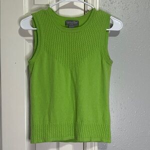Grayson & Dunn Lime Green Cashmere Top